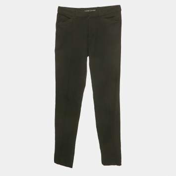 Pre Owned Ralph Lauren Black Wool Trousers S 