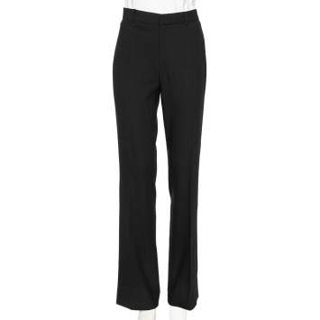 Pre Owned Ralph Lauren Black Wool Crepe Formal Pants M 