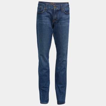 Pre Owned Ralph Lauren 888 Blue Denim Regular Fit Jeans L/Waist - 35"