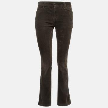 Pre Owned Ralph Lauren Olive Green Corduroy Pants S