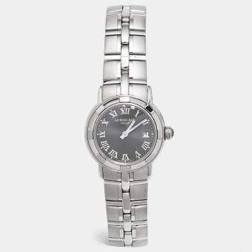 Pre Owned Raymond Weil Grey Stainless Steel Parsifal 9441 Women's Wristwatch 27 mm