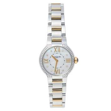 Pre Owned Raymond Weil MOP Two-Tone Stainless Steel Diamonds Noemia 5927-SPS-00995 Women's Wristwatch 27 mm