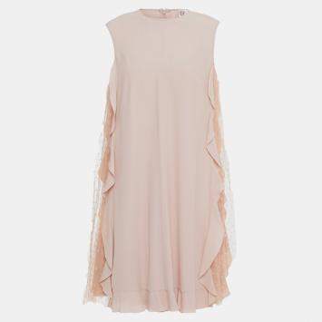 Pre Owned Redvalentino Acetate Mini Dress 42