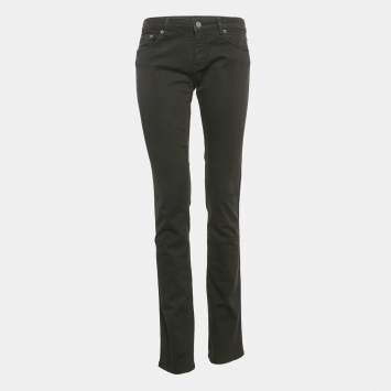 RED Valentino Black Denim Pleated Pocket Jeans L Waist 31"