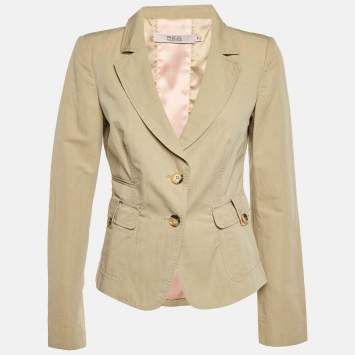 Pre Owned RED Valentino Beige Cotton & Linen Jacket M