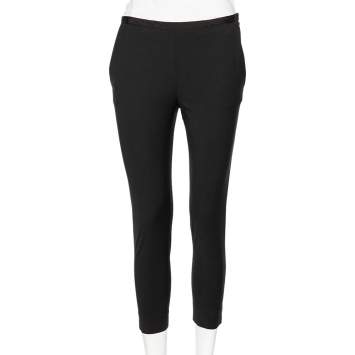 Pre Owned RED Valentino Black Wool Cropped Formal Pants S