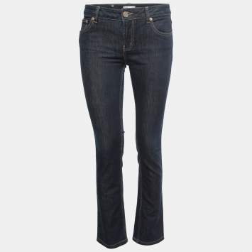 Pre Owned RED Valentino Navy Blue Denim Skinny Jeans M