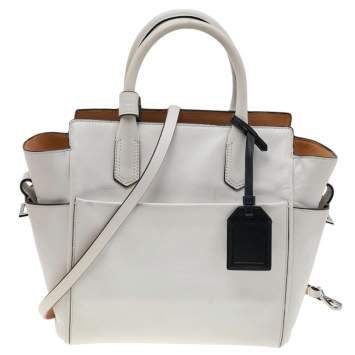 Pre Owned Reed Krakoff White Leather Atlantique Tote