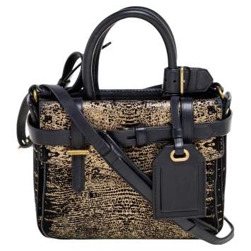 Pre Owned Reed Krakoff Black Fabric And Leather Boxer Bag