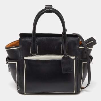 Pre Owned Reed Krakoff Black/White Leather Atlantique Tote