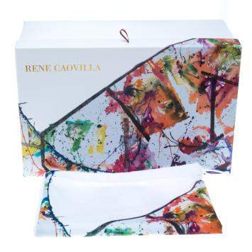 Pre Owned Mahaweb Abstract Design Limited Edition Shoe Box & Dust Bag for Rene Caovilla 