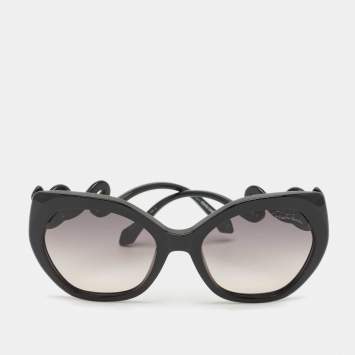 Pre Owned Roberto Cavalli Black Gradient Chianciano Oversized Sunglasses