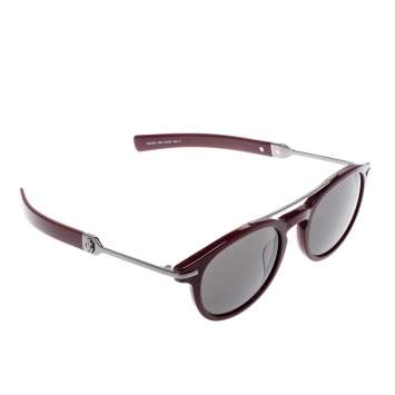 Pre Owned Roberto Cavalli Burgundy/Black RC1021 Wayfarer Sunglasses