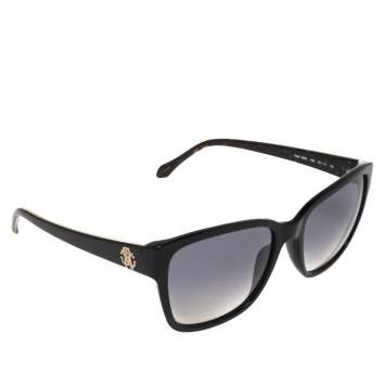 Pre Owned Roberto Cavalli Black & Havana/ Grey Gradient 825S Alsafi Square Sunglasses