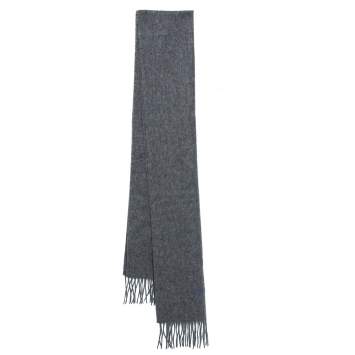 Pre Owned Roberto Cavalli Logo Embroidered Wool & Cashmere Stole