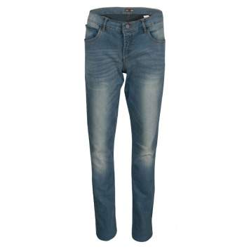 Pre Owned Roberto Cavalli Blue Faded Effect Denim Stretch Jeans L