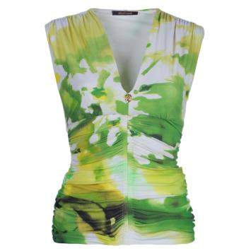 Pre Owned Roberto Cavalli Multicolor Sleeveless Top S