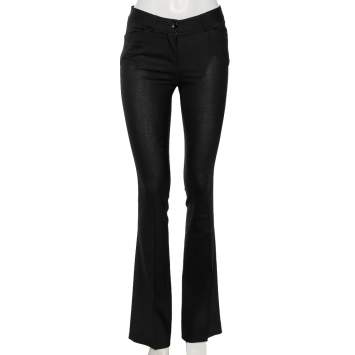 Pre Owned Roberto Cavalli Black Stretch Wool Trousers S
