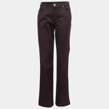 Pre Owned Roberto Cavalli Brown Denim Bootcut Jeans M Waist 29"