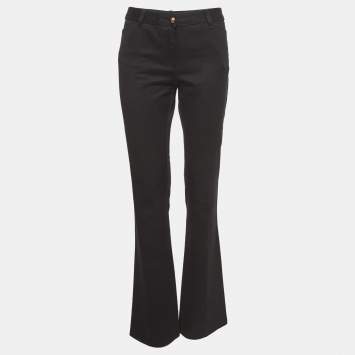 Pre Owned Roberto Cavalli Black Denim Flared Jeans M Waist 30"