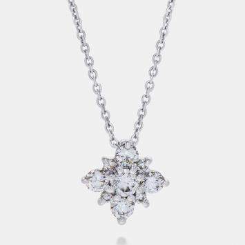 Pre Owned Roberto Coin 18K White Gold Diamond 0.30ct. tw. Necklace