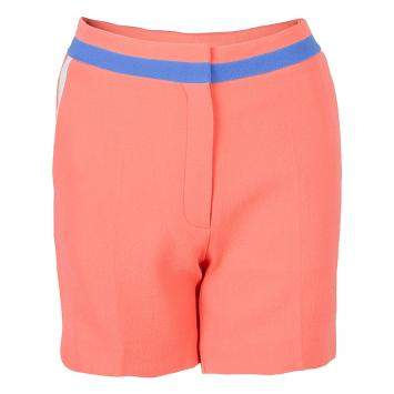 Pre Owned Roksanda Ilincic Neon Orange Wool Shorts S