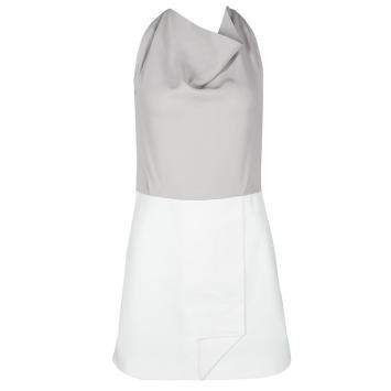 Pre Owned Roland Mouret Colorblock Sleeveless Cutout Back Detail Dress S