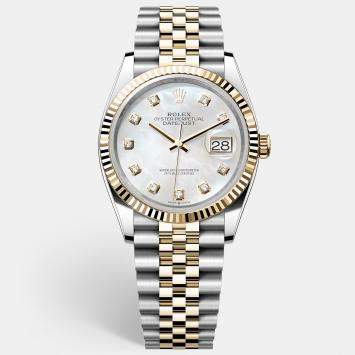 Pre Owned Rolex MOP Dial Lady Datejust 18k Yellow Gold 31 mm