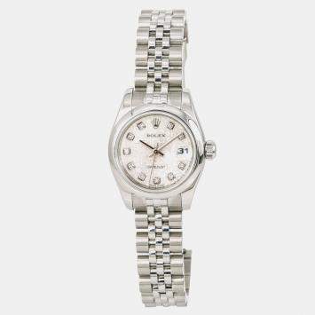 Rolex Silver Stainless Steel Datejust 179160 Automatic Women's Wristwatch 26mm