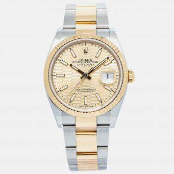Rolex Datejust 126233 Automatic Gold 18K Yellow Gold Stainless Steel Women's Wristwatch 36 mm