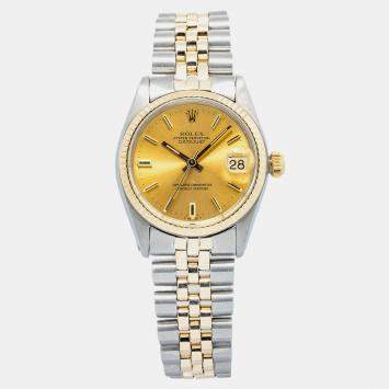 Rolex Datejust 6827 Automatic Gold 18K Yellow Gold Women's Wristwatch 31 mm