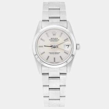 Pre Owned Rolex Datejust 68240 Automatic Silver Stainless Steel Women's Wristwatch 31 mm