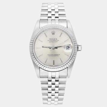 Pre Owned Rolex Datejust 68274 Automatic Silver Stainless Steel Women's Wristwatch 31 mm