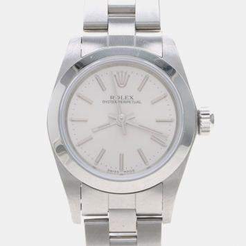 Pre Owned Rolex Oyster Perpetual 76080 Automatic Stainless Steel Women's Wristwatch 24mm