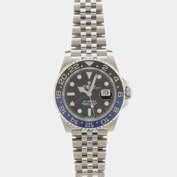 Pre Owned Rolex GMT-Master II 126710BLNR Black Stainless Steel Automatic Women's Watches 40mm
