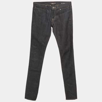 Saint Laurent Navy Blue Denim Skinny Jeans M