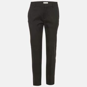 Pre Owned Saint Laurent Black Wool Formal Trousers M 