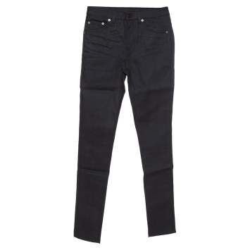 Pre Owned Saint Laurent Paris Black Denim Skinny Jeans S