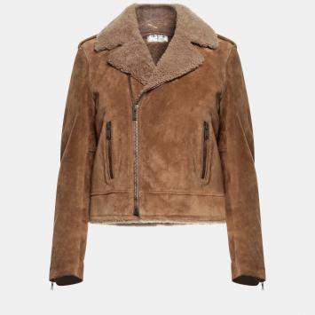 Pre Owned Saint Laurent Calf Jackets 38