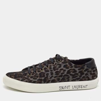 Pre Owned Saint Laurent Multicolor Canvas Malibu Sneakers Size 40