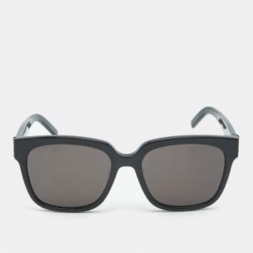 Saint Laurent Black SL M40 Monogram Square Sunglasses