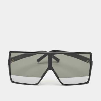 Saint Laurent Black/Silver SL183 Betty Shield Sunglasses