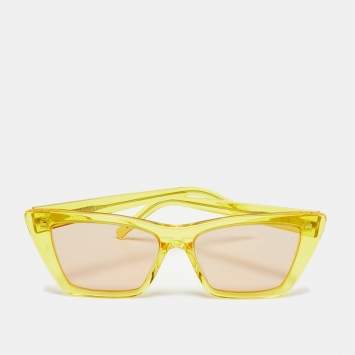 Pre Owned Saint Laurent Yellow SL 279 Mica Cat Eye Sunglasses