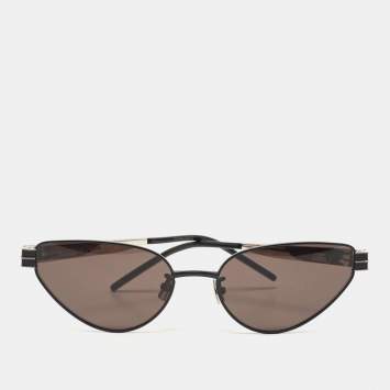 Pre Owned Saint Laurent Black Triangular Sunglasses