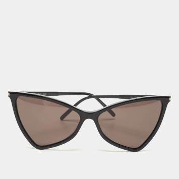Pre Owned Saint Laurent Black Jerry Cat Eye Sunglasses