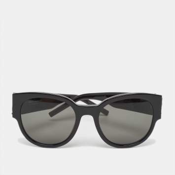Saint Laurent Black SLM19 Wayfarer Sunglasses