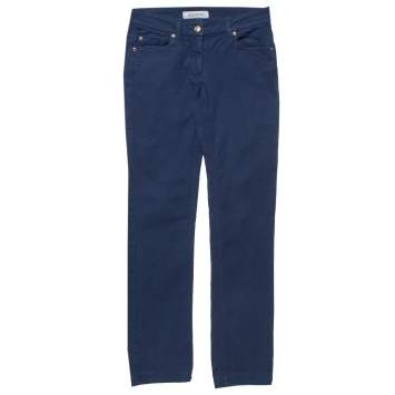 Pre Owned Yves Saint Laurent Navy Blue Denim Straight Fit Jeans S