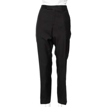 Pre Owned Saint Laurent Black Wool Formal Pants XXL 