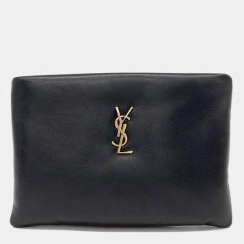 Pre Owned Saint Laurent Calypso Small Pouch