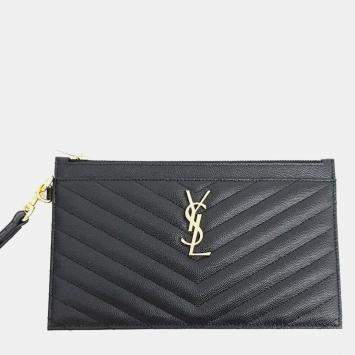 Pre Owned Saint Laurent Monogram Bill Clutch